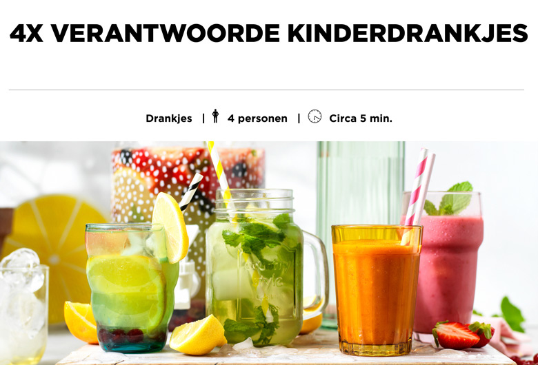 4x Verantwoorde kinderdrankjes