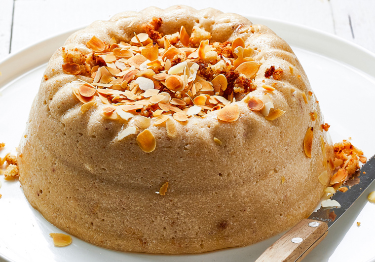 Bitterkoekjes-griesmeelpudding