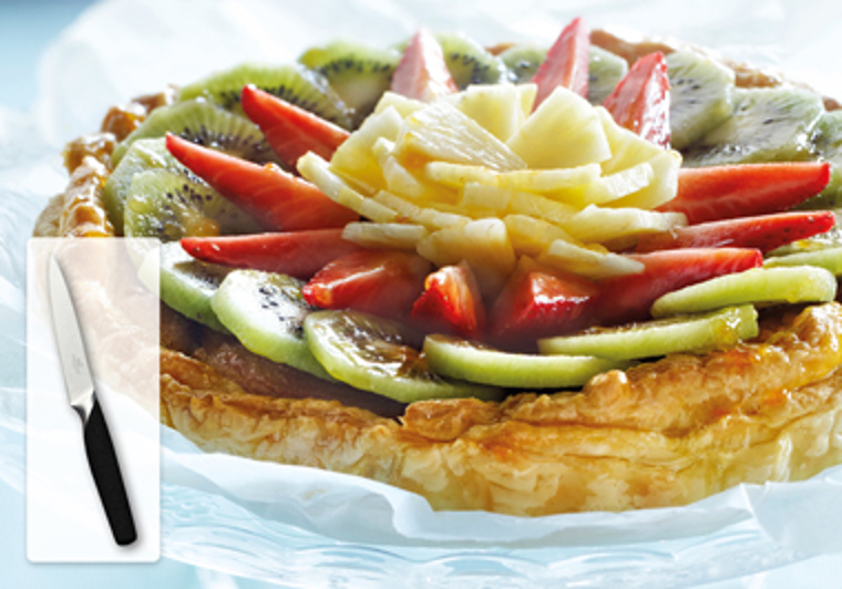 Frangipanetaart met fruit