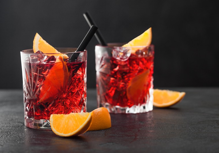 Hippe Negroni cocktail