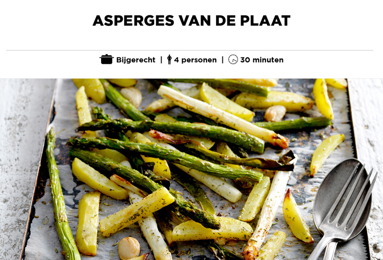 asperges van de plaat
