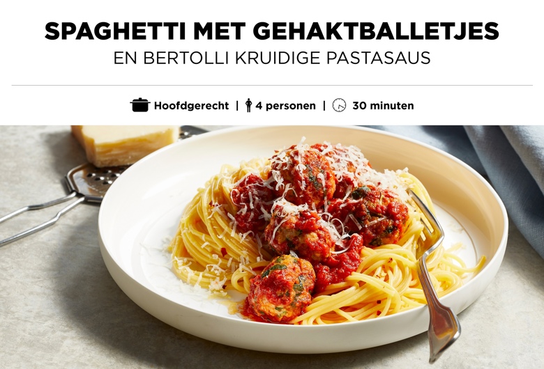 Spaghetti met gehaktballetjes