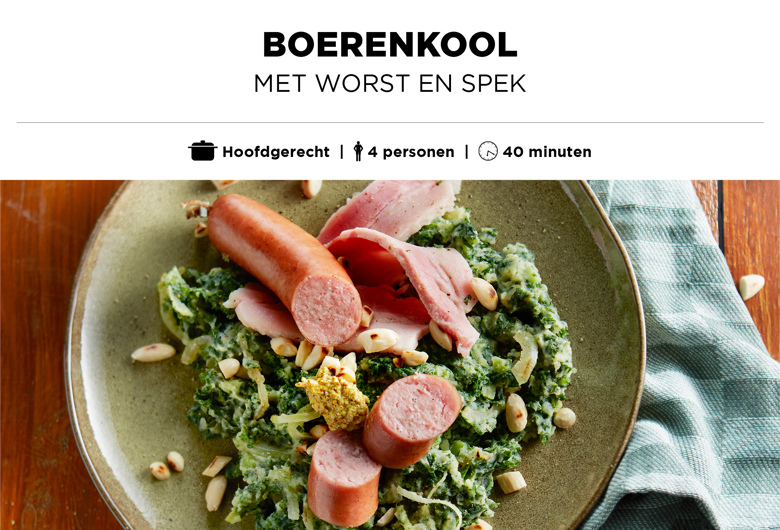Boerenkool met worst en spek