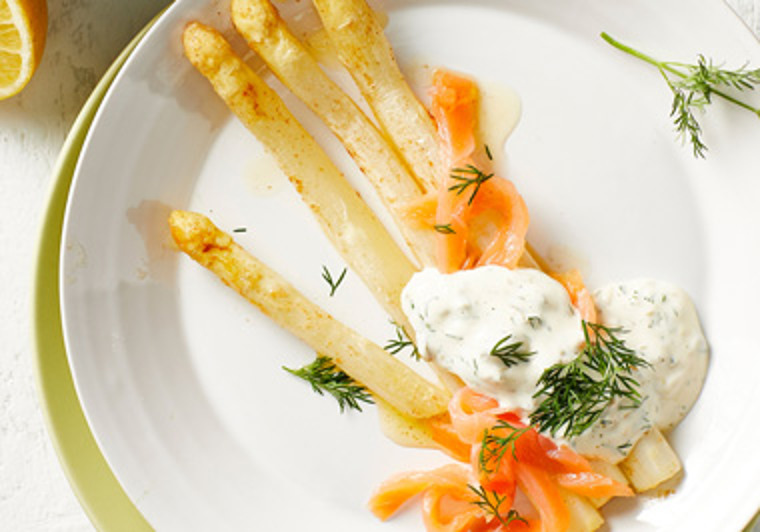 Witte asperges