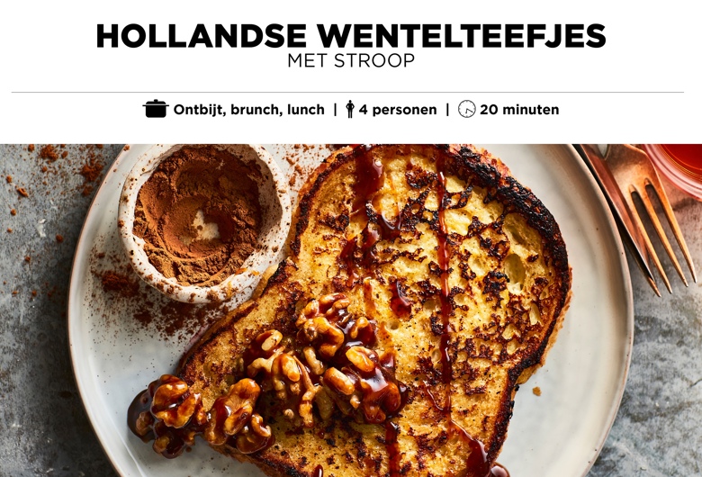 Hollandse wentelteefjes met stroop