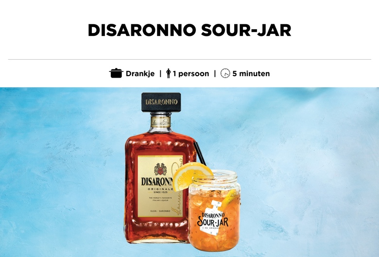 Disaronno sour-jar