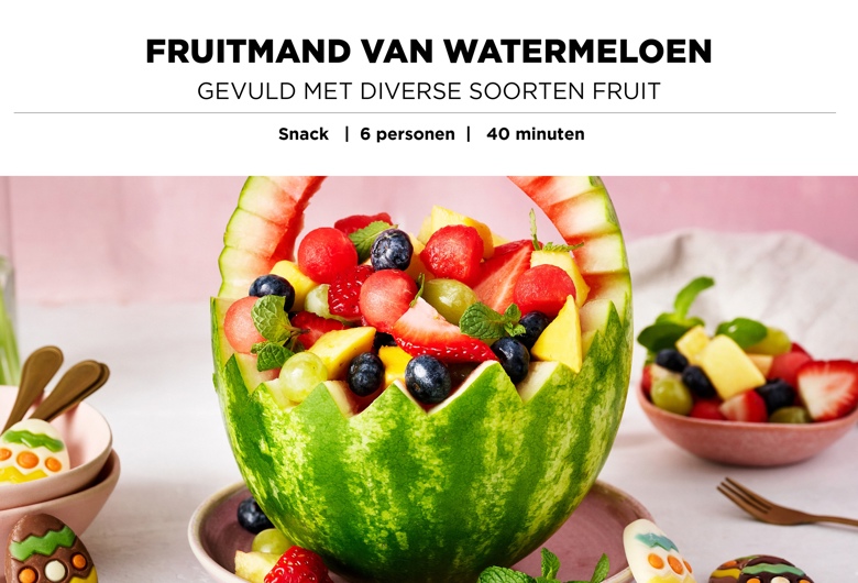 Fruitmand van watermeloen