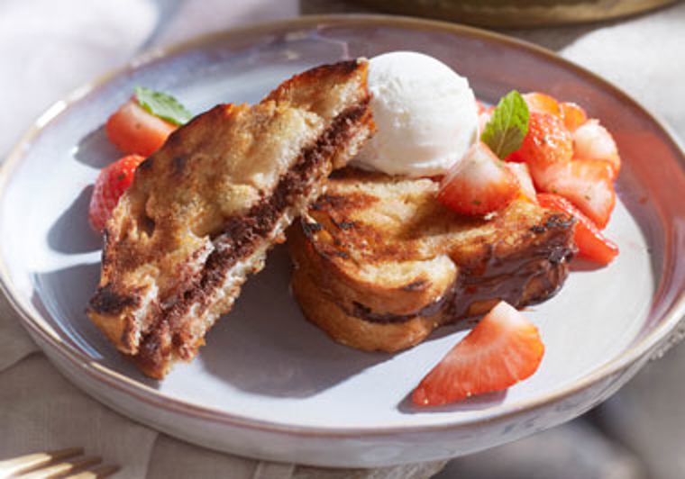 Gegrilde chocoladesandwich