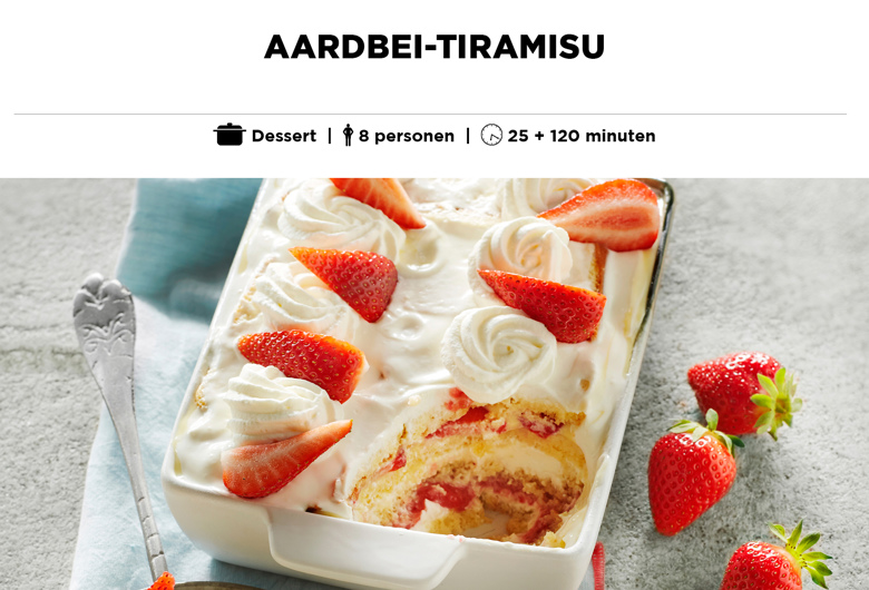 Aardbei-tiramisu