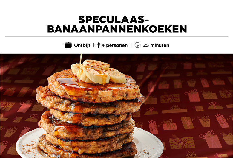 Speculaas-banaanpannenkoeken