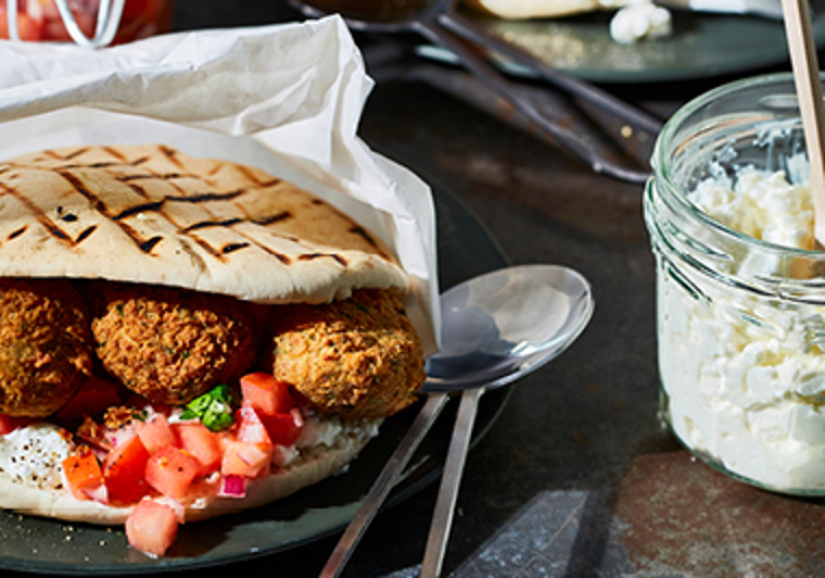 Pita falafel