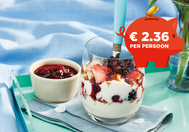Bosvruchten-yoghurtparfait