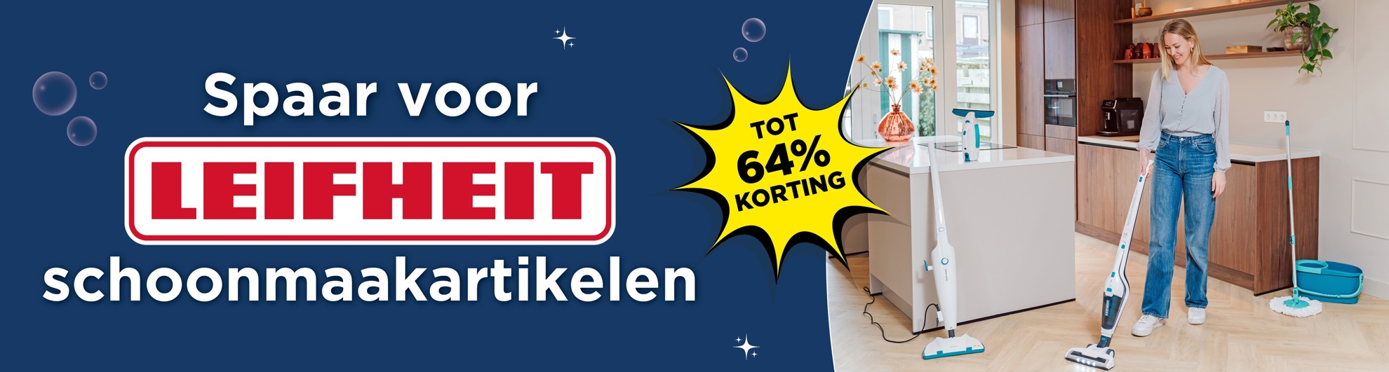 Header Leifheit Schoonmaakartikelen