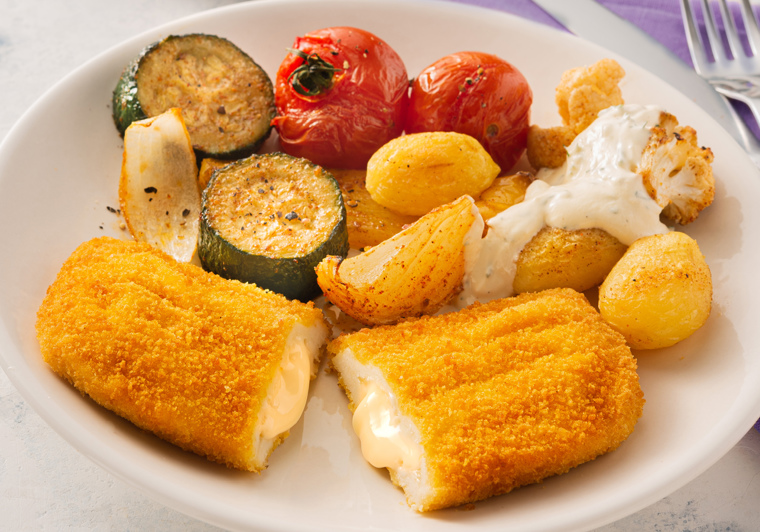 Vegetarische Gouda Schnitzel