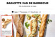 Baguette van de barbecue