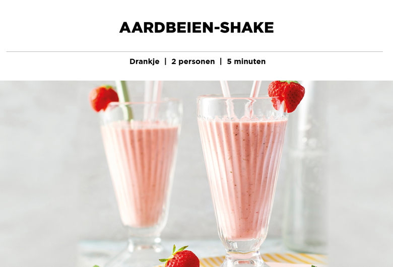 Aardbeien shake