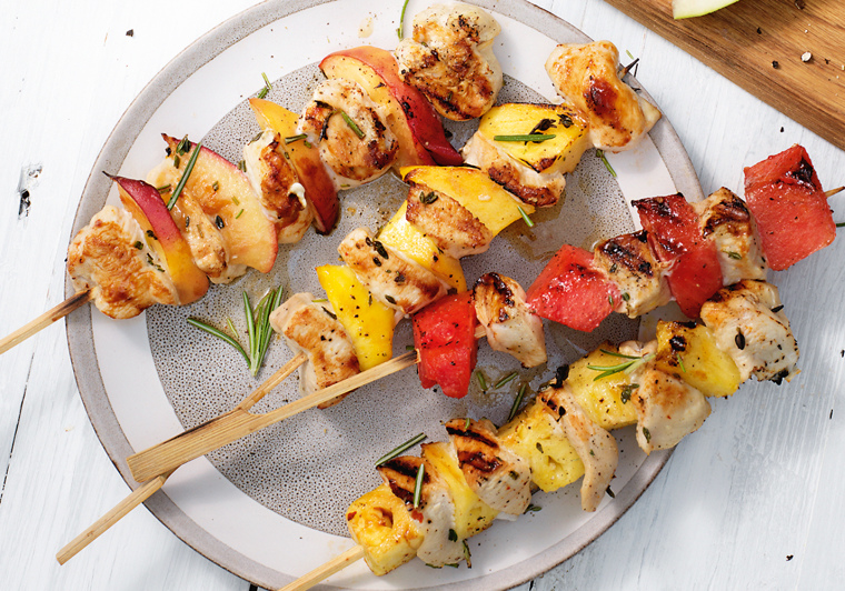 Gegrilde kipspiesjes