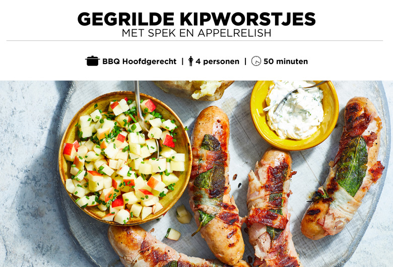 Gegrilde kipworstjes