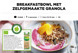 Breakfastbowl met zelfgemaakte granola