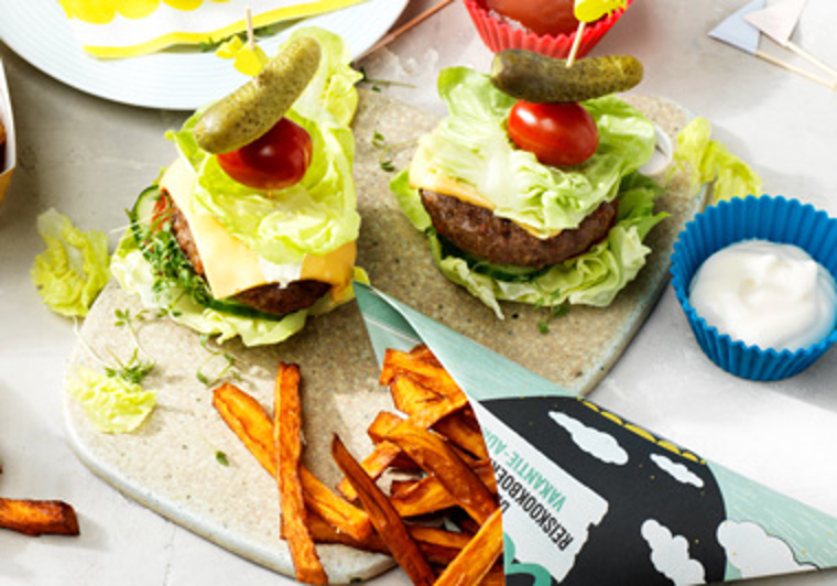 Mini-hamburgers in kropsla