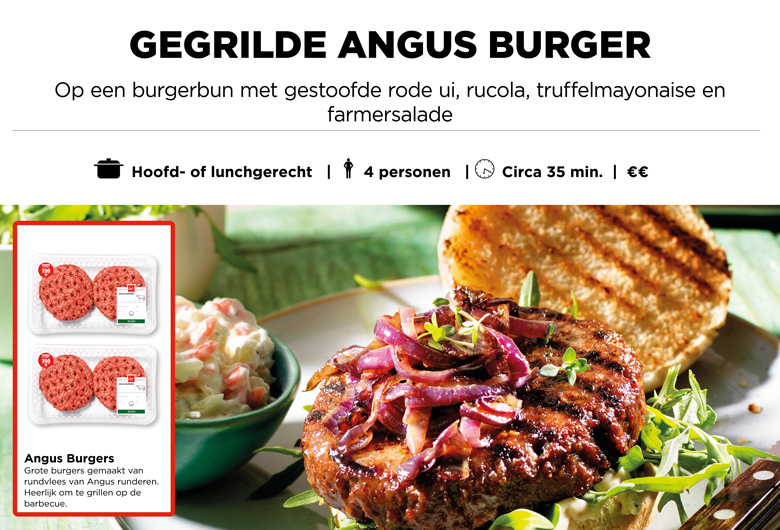 Gegrilde Angus burger