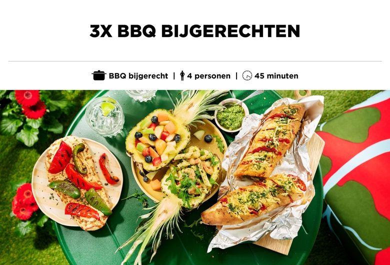 3x BBQ bijgerechten