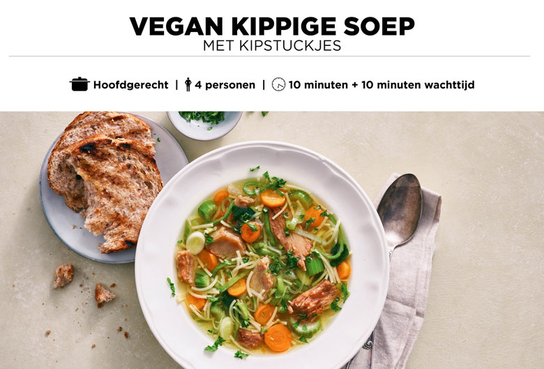 Vegan kippige soep