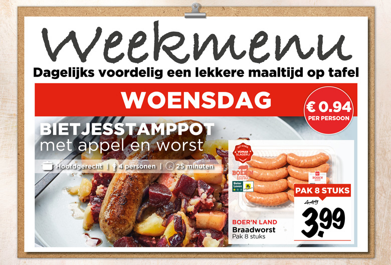 Weekmenu woensdag week 17