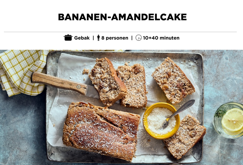 Banaan-amandelcake