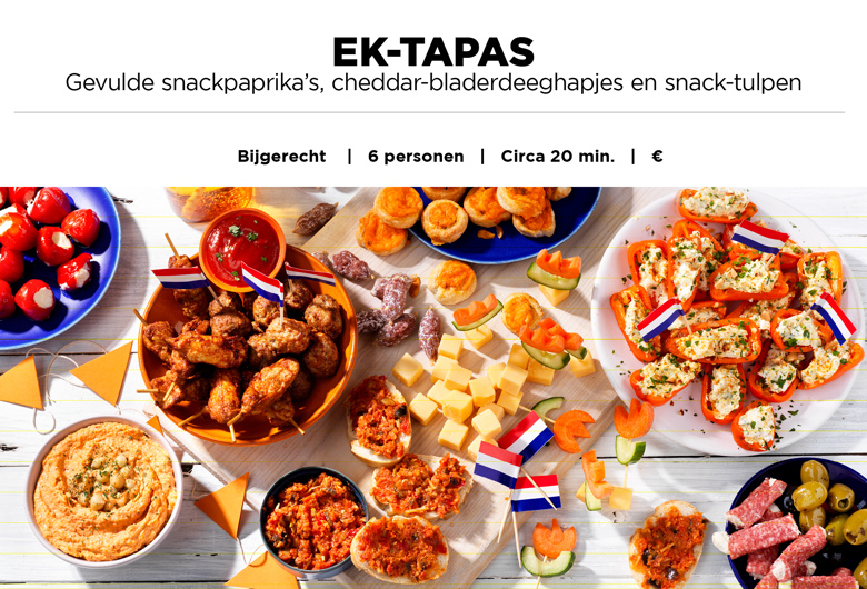 Oranje tapashapjes