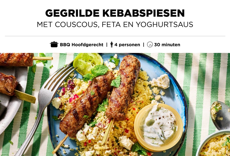 Gegrilde kebabspiesen