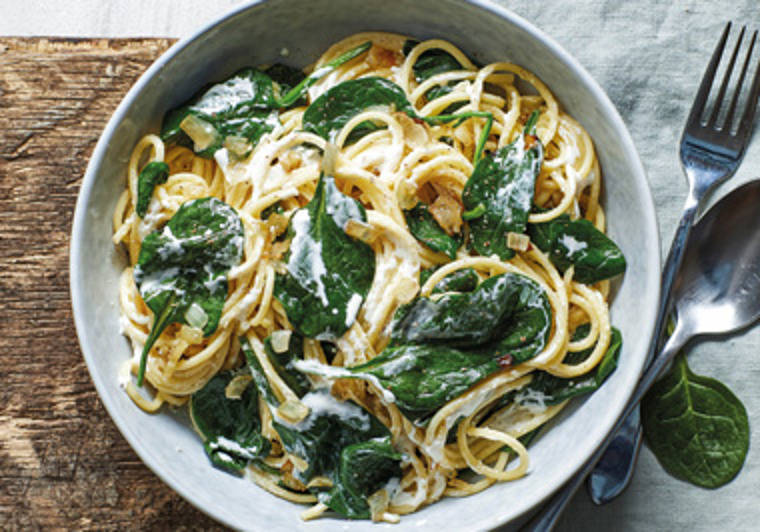Spaghetti à la crème