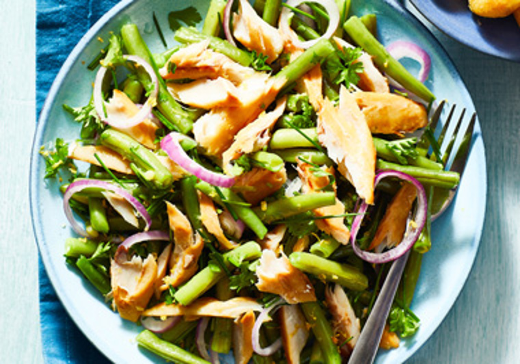 Lauwwarme sperziebonensalade