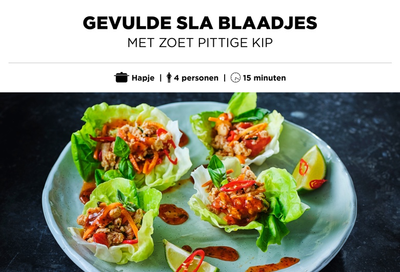 Gevulde blaadjes sla