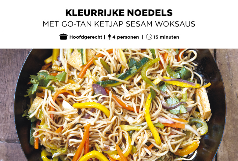 kleurrijke noedels
