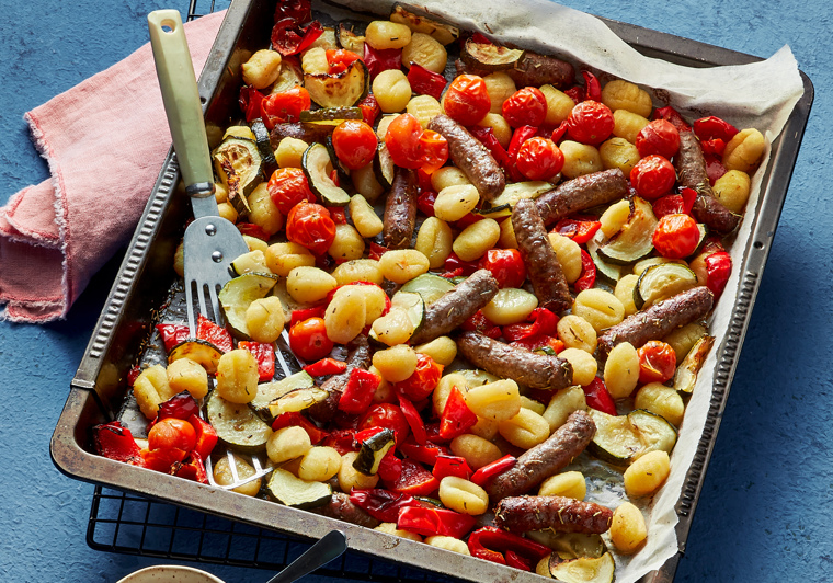Mediterrane gnocchi- traybake