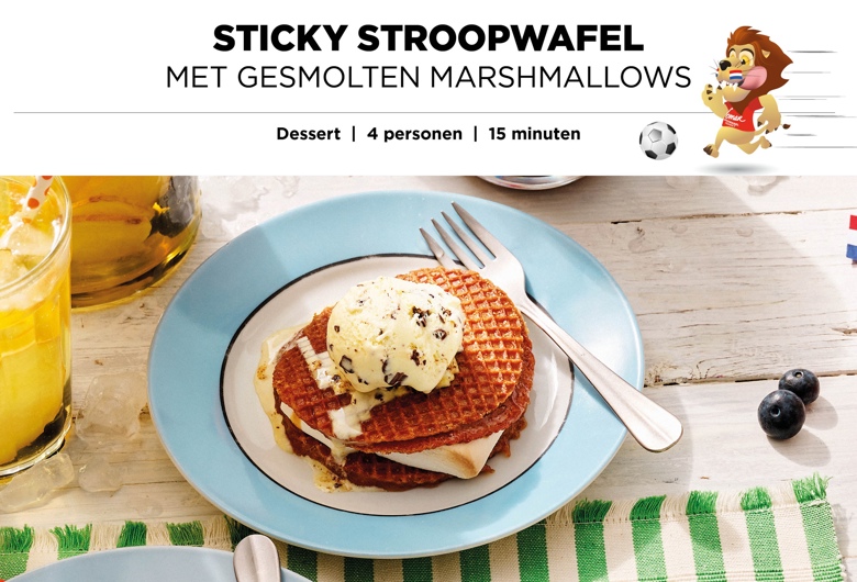 Header sticky stroopwafeldessert
