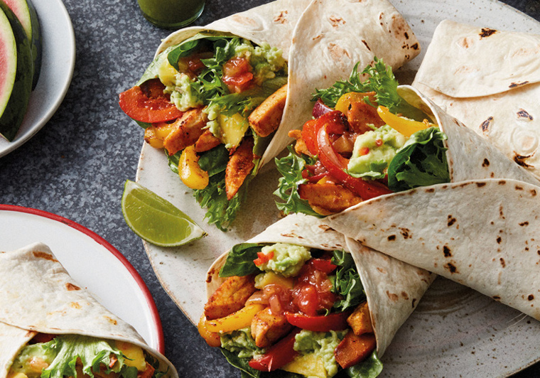 Frisse kipfajita's