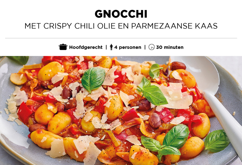 Gnocchi met crispy chili olie