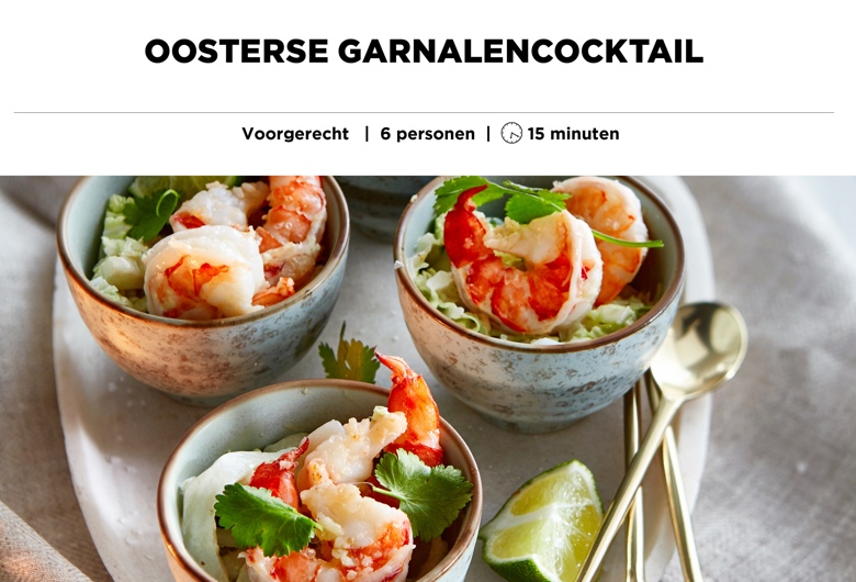 Oosterse garnalencocktail