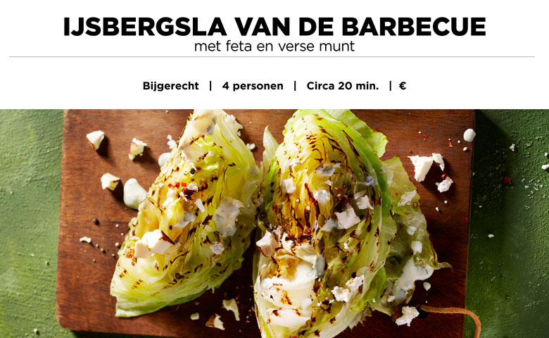 IJsbergsla van de barbecue