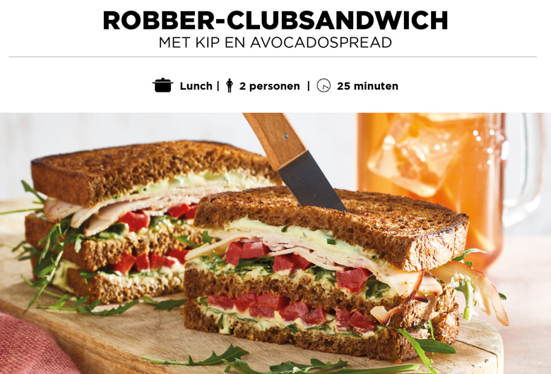 Clubsandwhich met kip