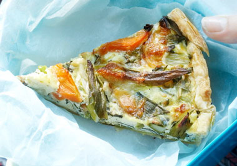 Frisse groentequiche