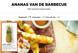 Ananas van de barbecue