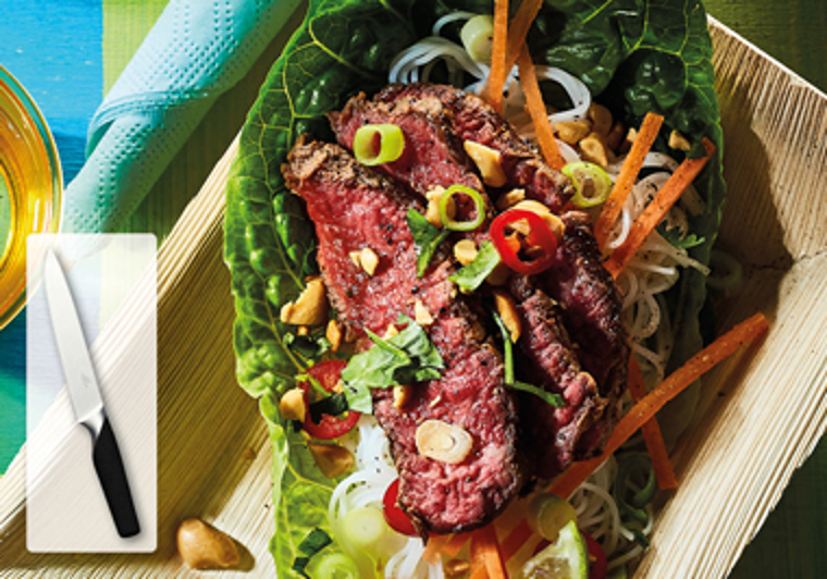 Vietnamese slawraps met biefstuk