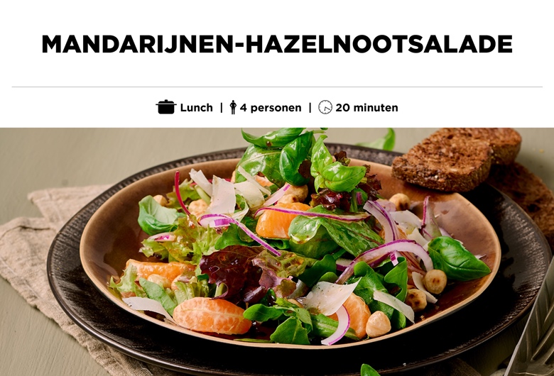 Mandarijnen-hazelnootsalade