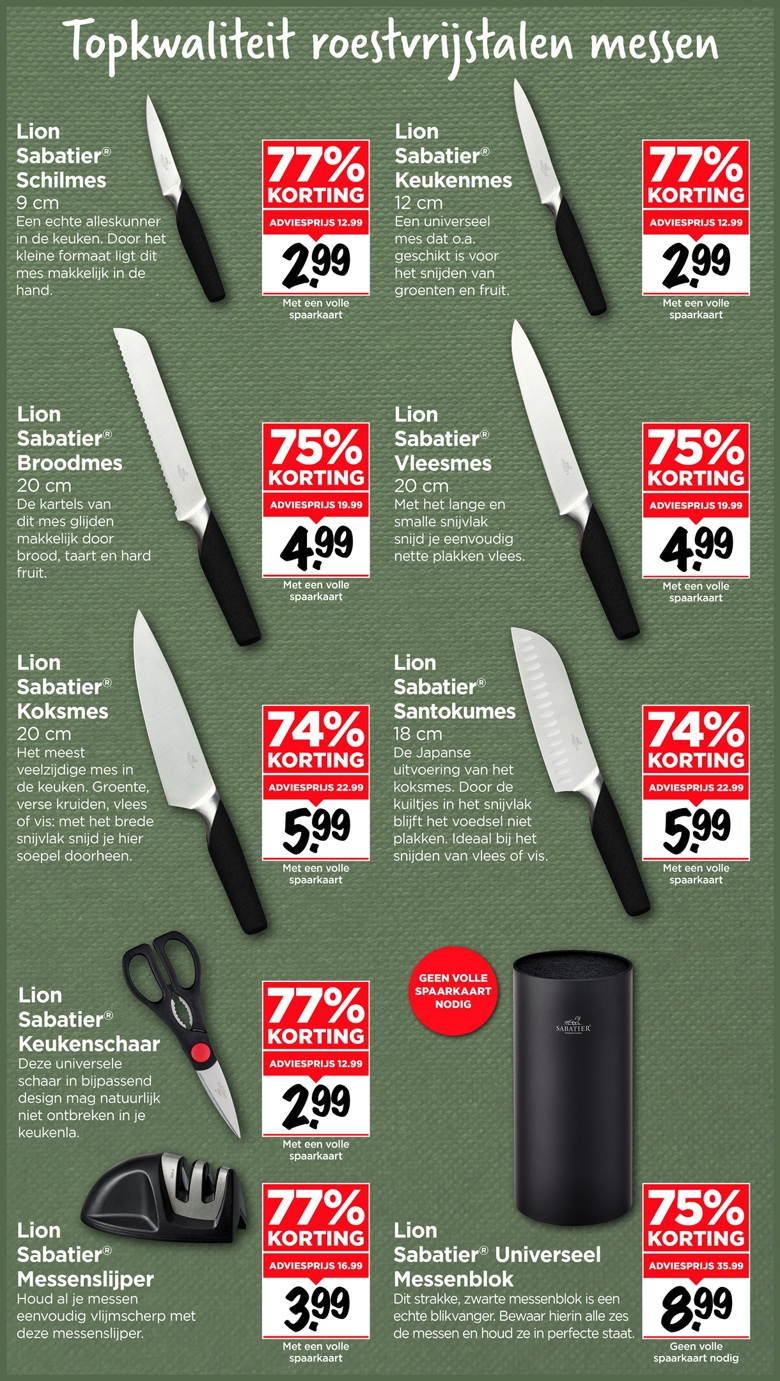 Assortiment Sabatier messen