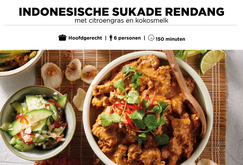 Indonesische Sukade Rendang