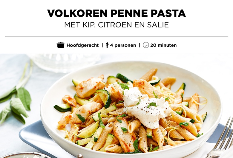 Volkoren penne pasta