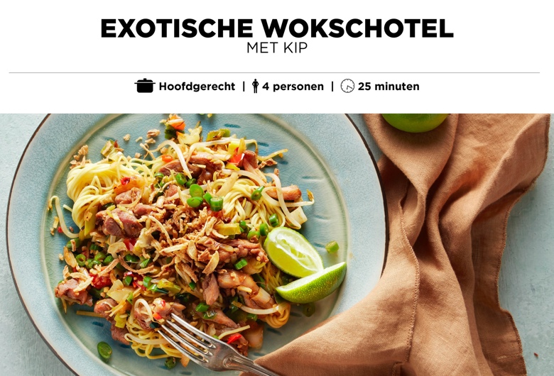 Exotische wokschotel